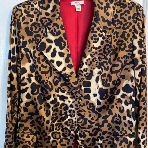 CACHE’ Leopard Print Trench Coat - Picture 3 of 6